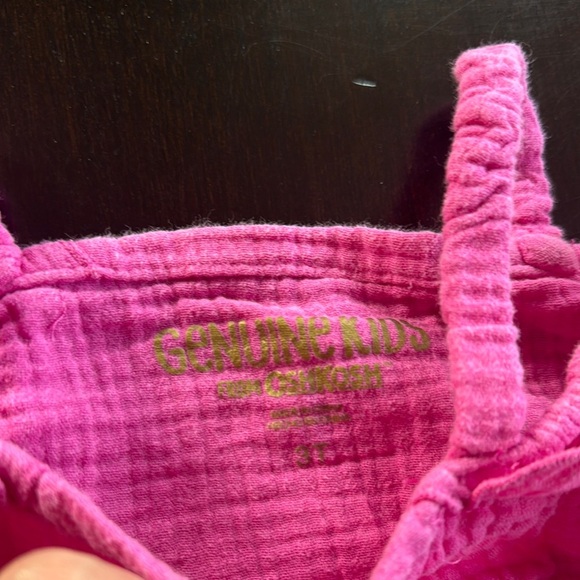 OshKosh B'gosh Pink Matching Set with Gingham Pattern - Picture 3 of 3